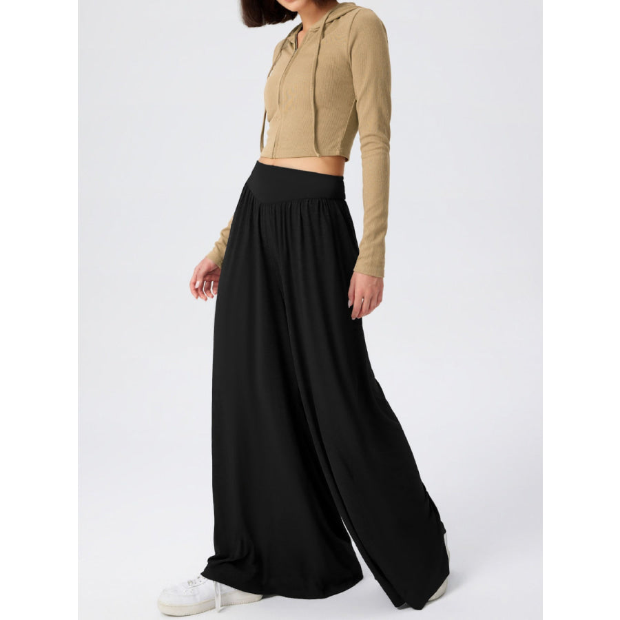 High Waist Wide Leg Pants Apparel and Accessories