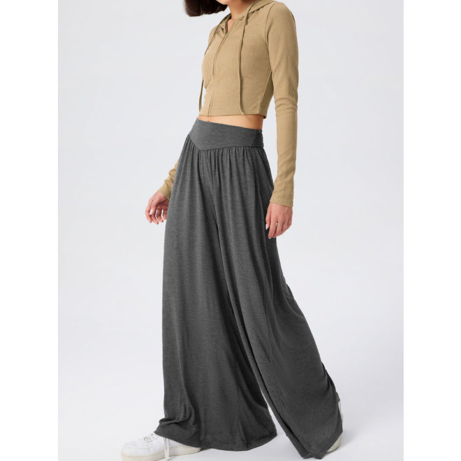 High Waist Wide Leg Pants Apparel and Accessories