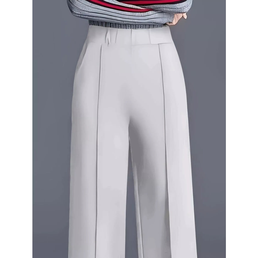 High Waist Wide Leg Pants Apparel and Accessories