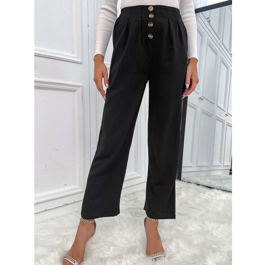 High Waist Wide Leg Pants Apparel and Accessories