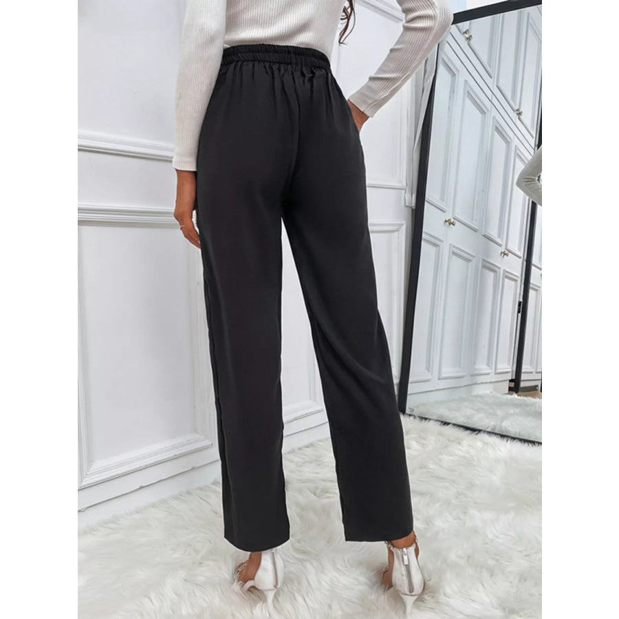 High Waist Wide Leg Pants Apparel and Accessories