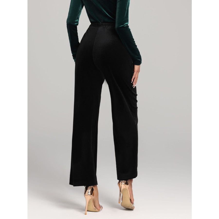 High Waist Wide Leg Pants Apparel and Accessories