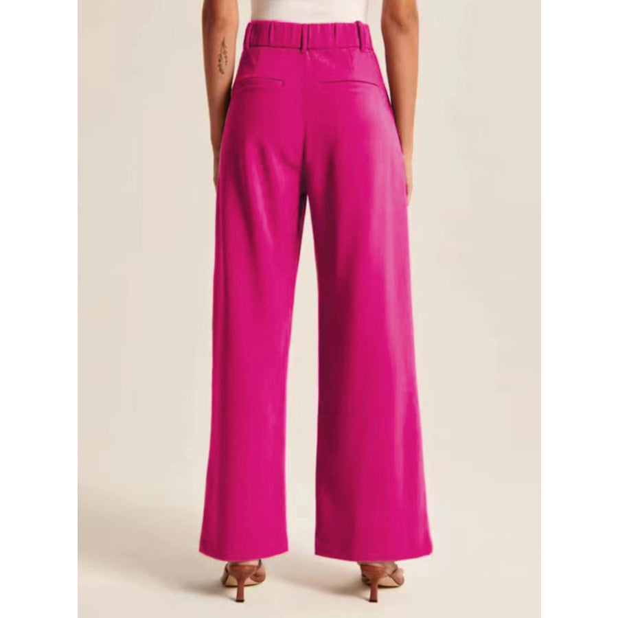 High Waist Wide Leg Pants Apparel and Accessories