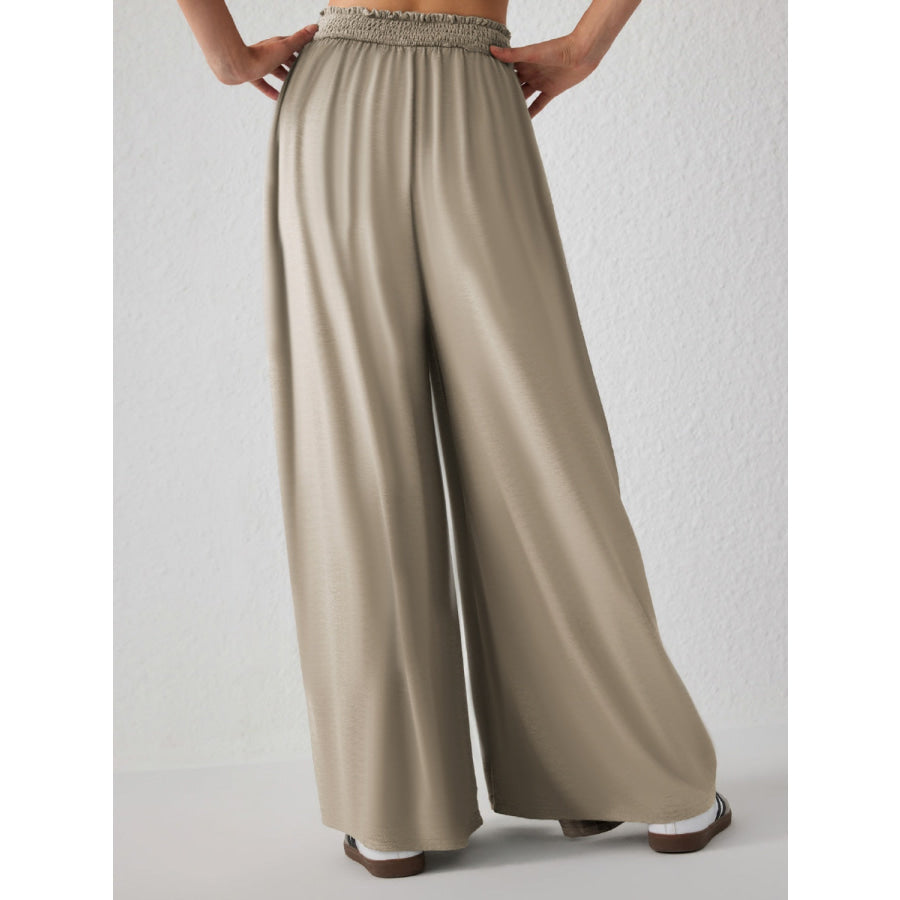 High Waist Wide Leg Pants Apparel and Accessories