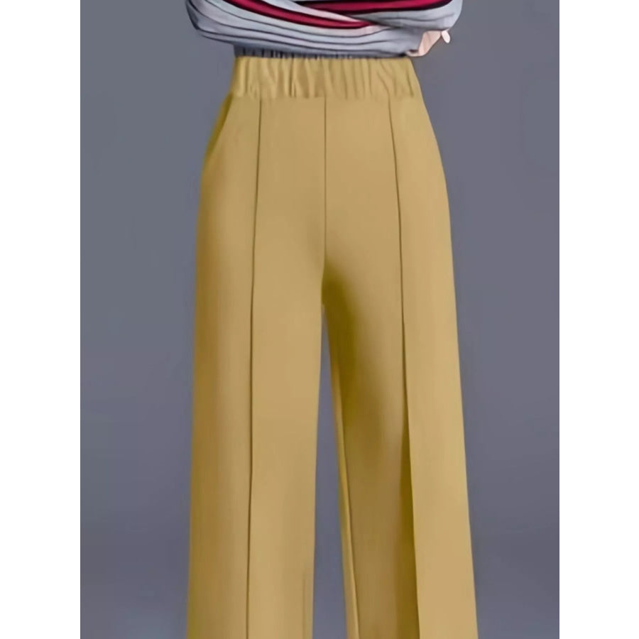 High Waist Wide Leg Pants Apparel and Accessories
