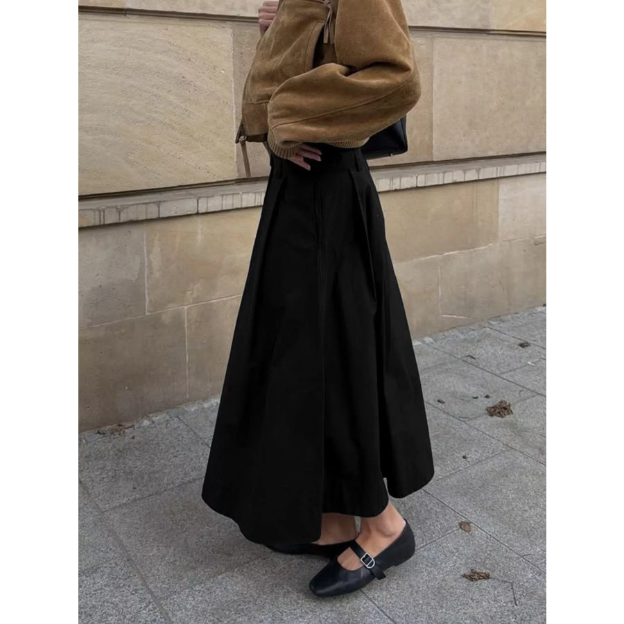 High-Waisted A-Line Skirt Apparel and Accessories