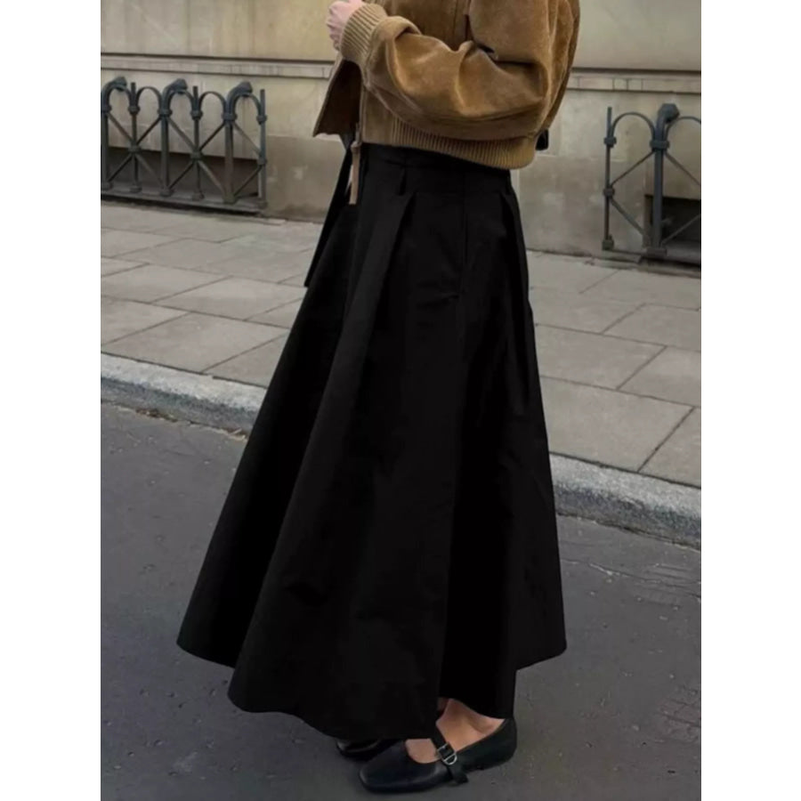 High-Waisted A-Line Skirt Apparel and Accessories