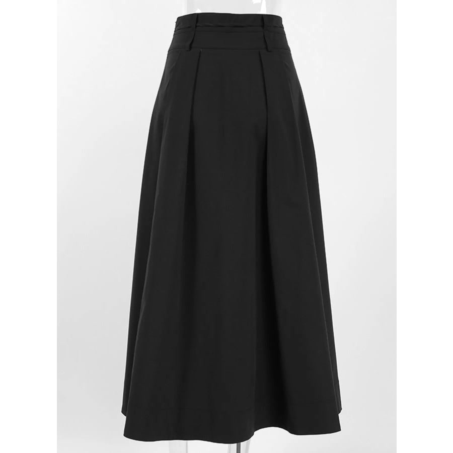 High-Waisted A-Line Skirt Apparel and Accessories