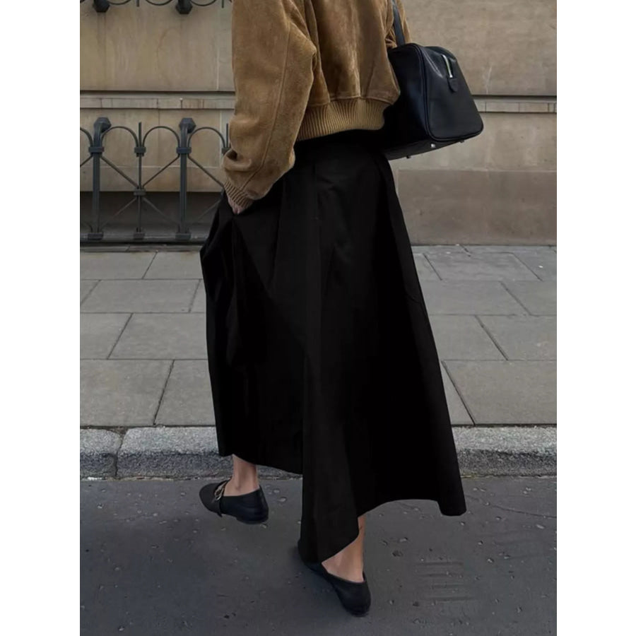High-Waisted A-Line Skirt Apparel and Accessories
