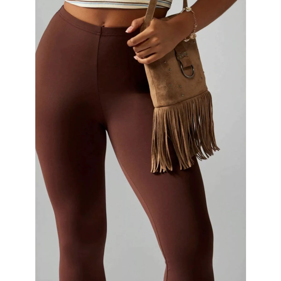 High-Waisted Active Capri Leggings Apparel and Accessories