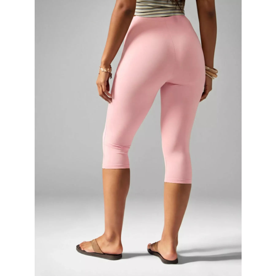 High-Waisted Active Capri Leggings Apparel and Accessories