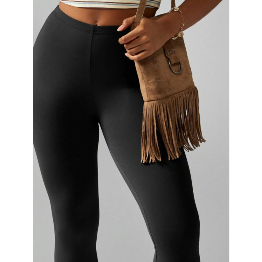 High-Waisted Active Capri Leggings Black / XS Apparel and Accessories