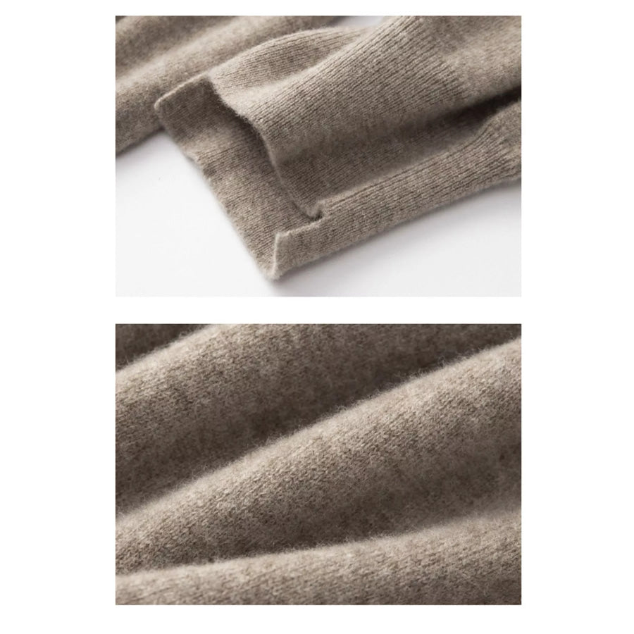 High-Waisted Drawstring Wool Sweater Pants Apparel and Accessories
