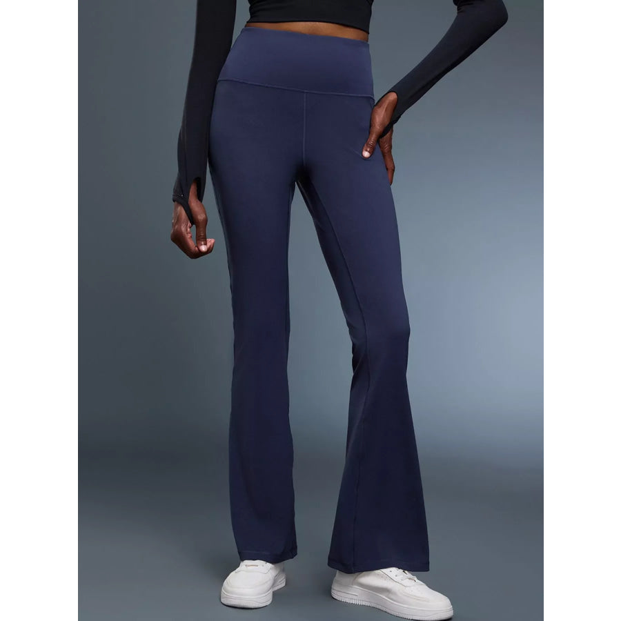 High-Waisted Flare Active Pants Apparel and Accessories