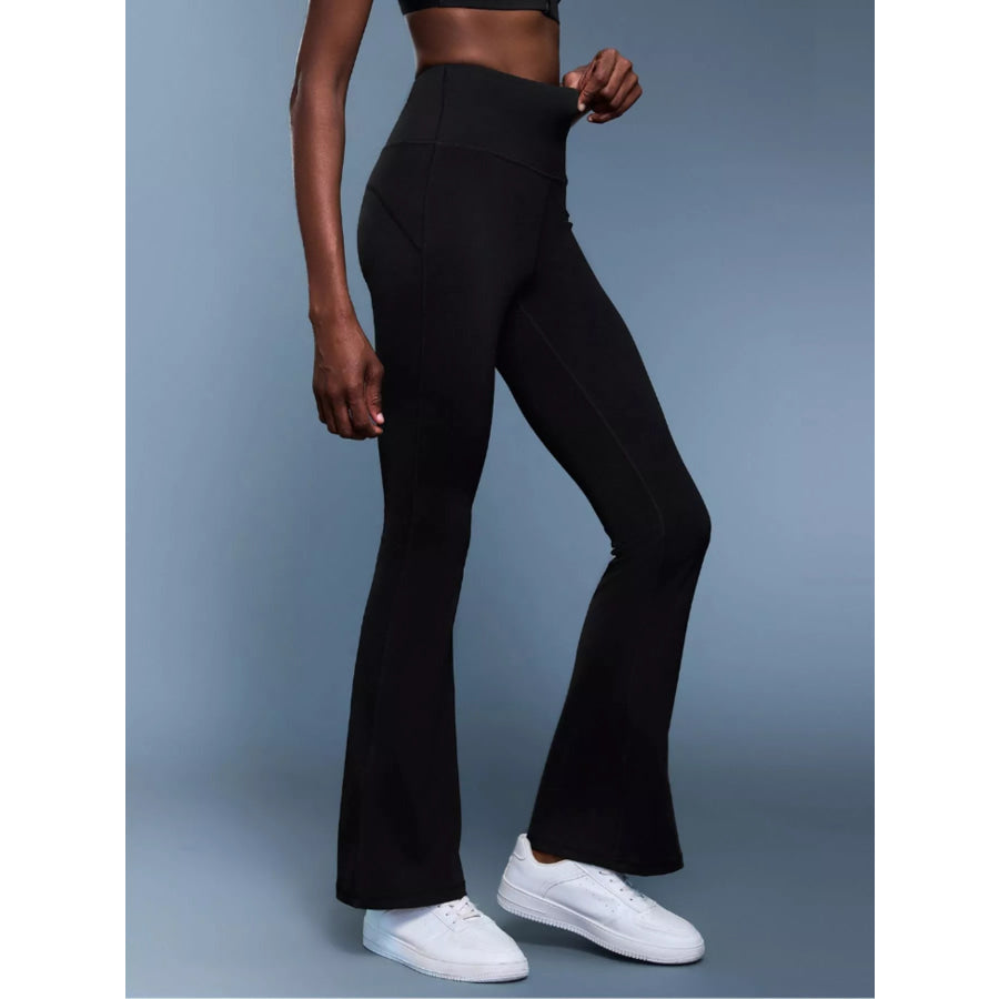 High-Waisted Flare Active Pants Apparel and Accessories