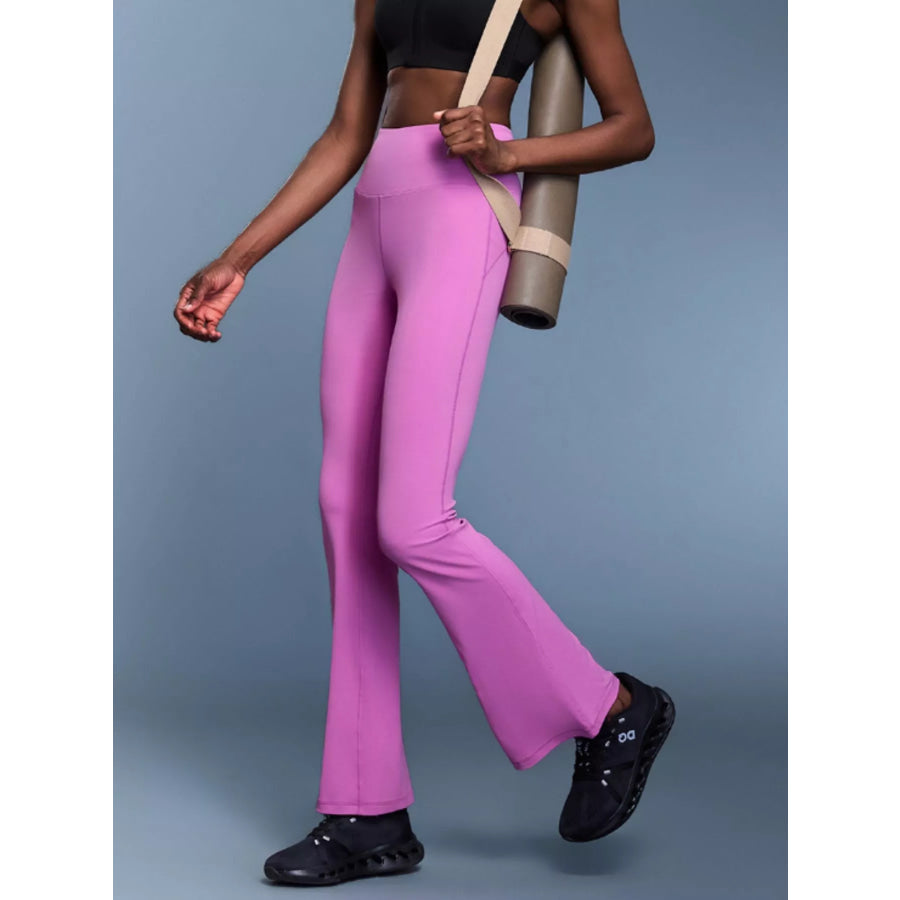 High-Waisted Flare Active Pants Apparel and Accessories