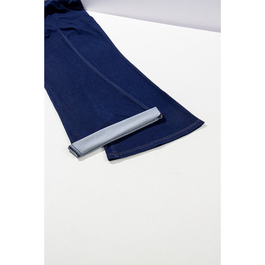 High-Waisted Flare Jeans Apparel and Accessories