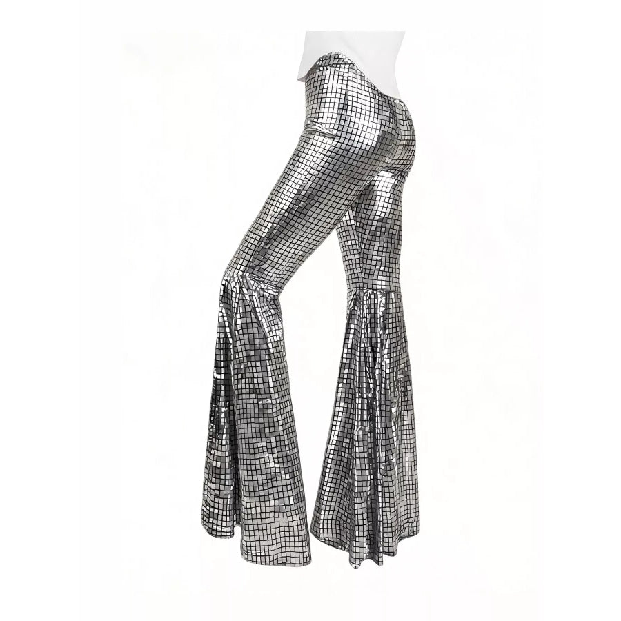 High-Waisted Flare Pants Apparel and Accessories