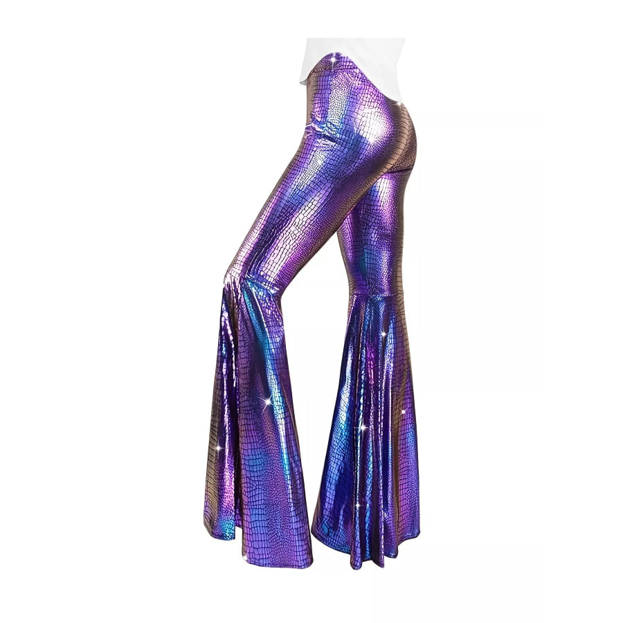 High-Waisted Flare Pants Apparel and Accessories