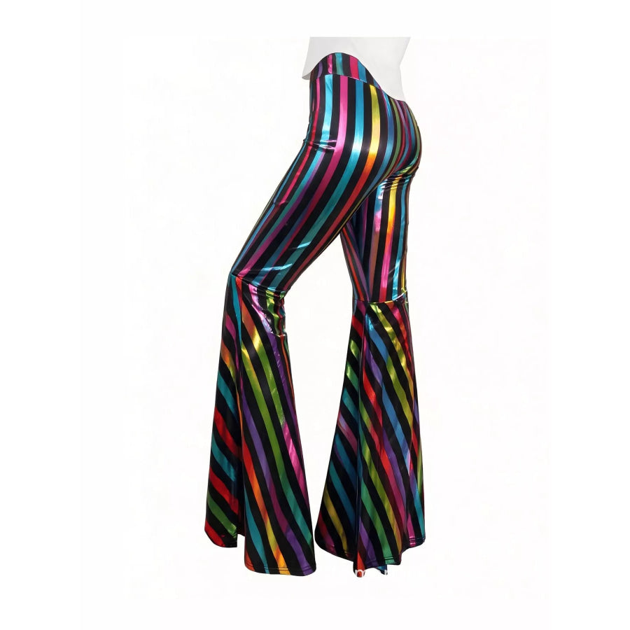 High-Waisted Flare Pants Apparel and Accessories