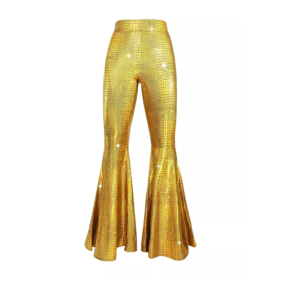 High-Waisted Flare Pants Apparel and Accessories