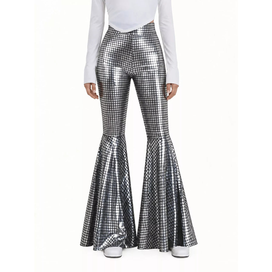 High-Waisted Flare Pants Apparel and Accessories