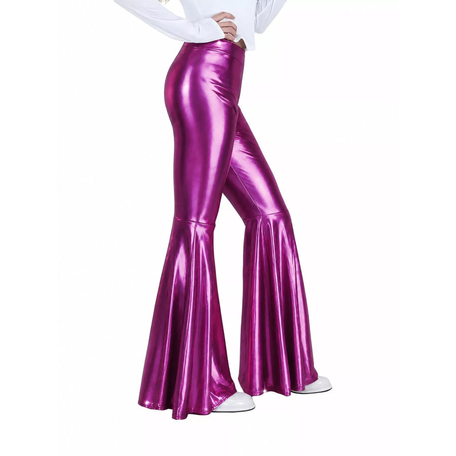 High-Waisted Flare Pants Apparel and Accessories