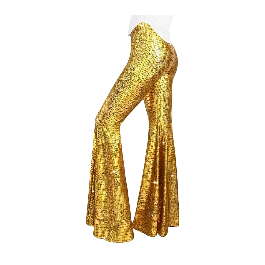 High-Waisted Flare Pants Apparel and Accessories