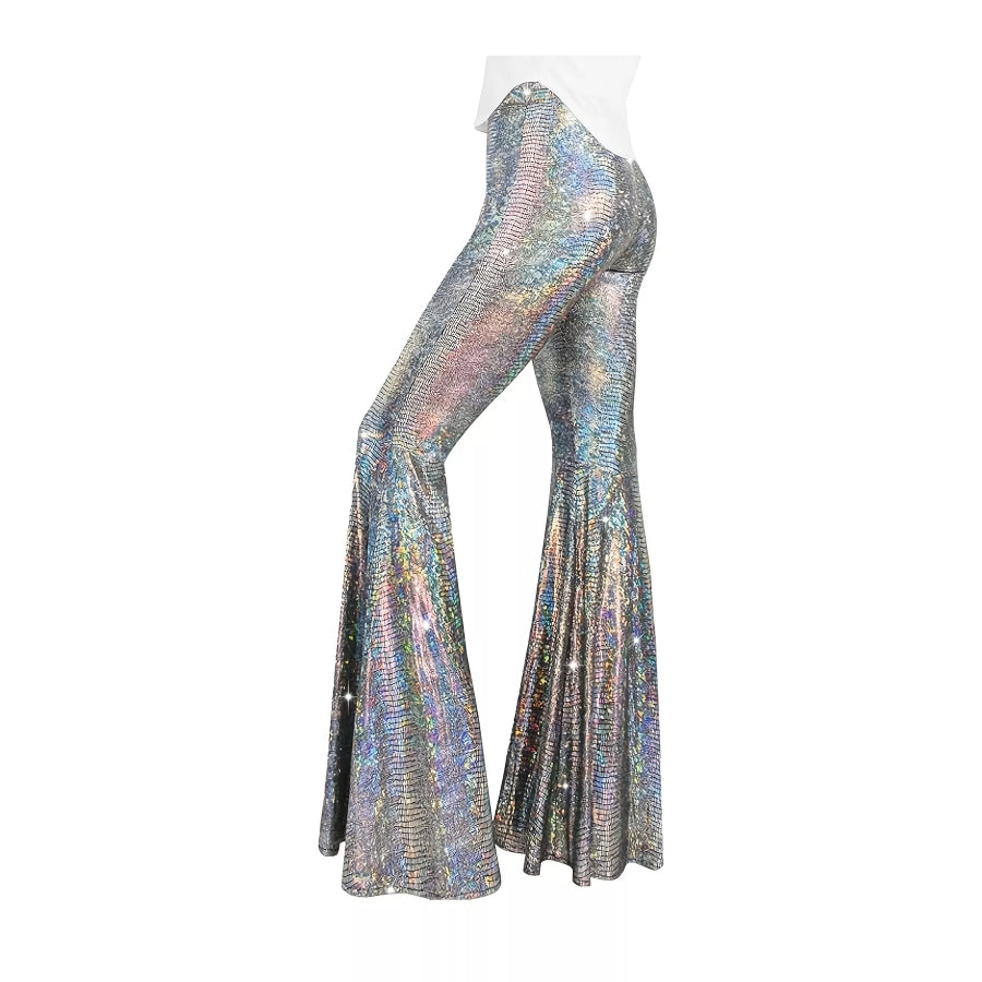 High-Waisted Flare Pants Apparel and Accessories