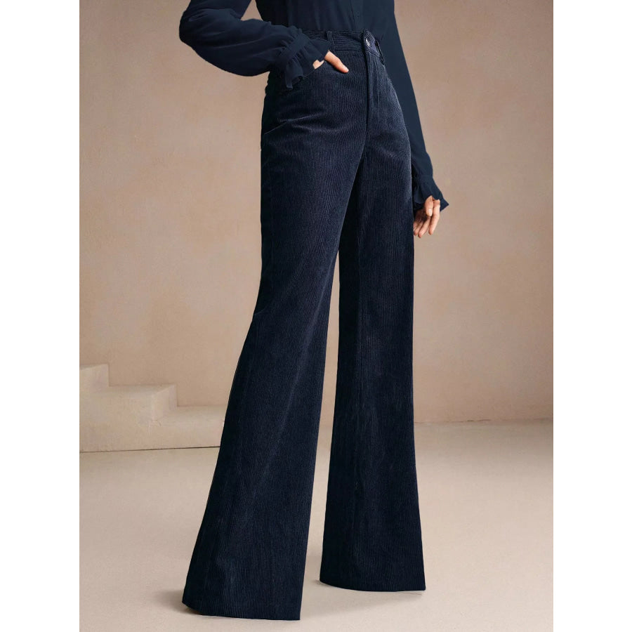 High-Waisted Flare Pants Apparel and Accessories