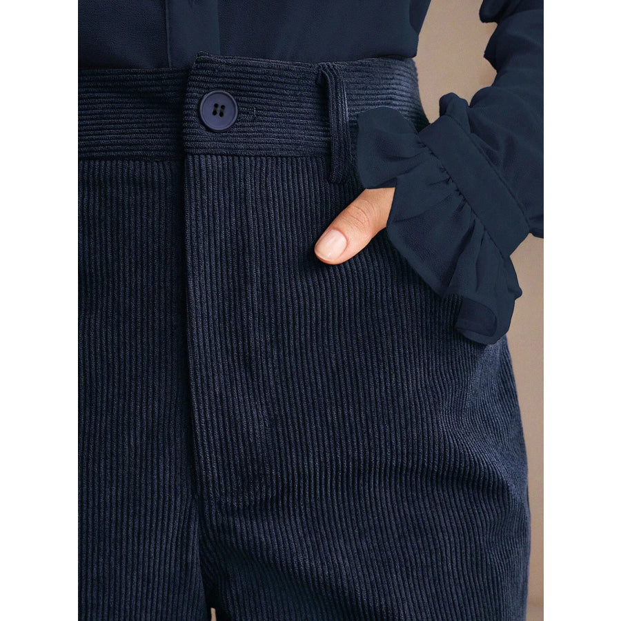 High-Waisted Flare Pants Apparel and Accessories