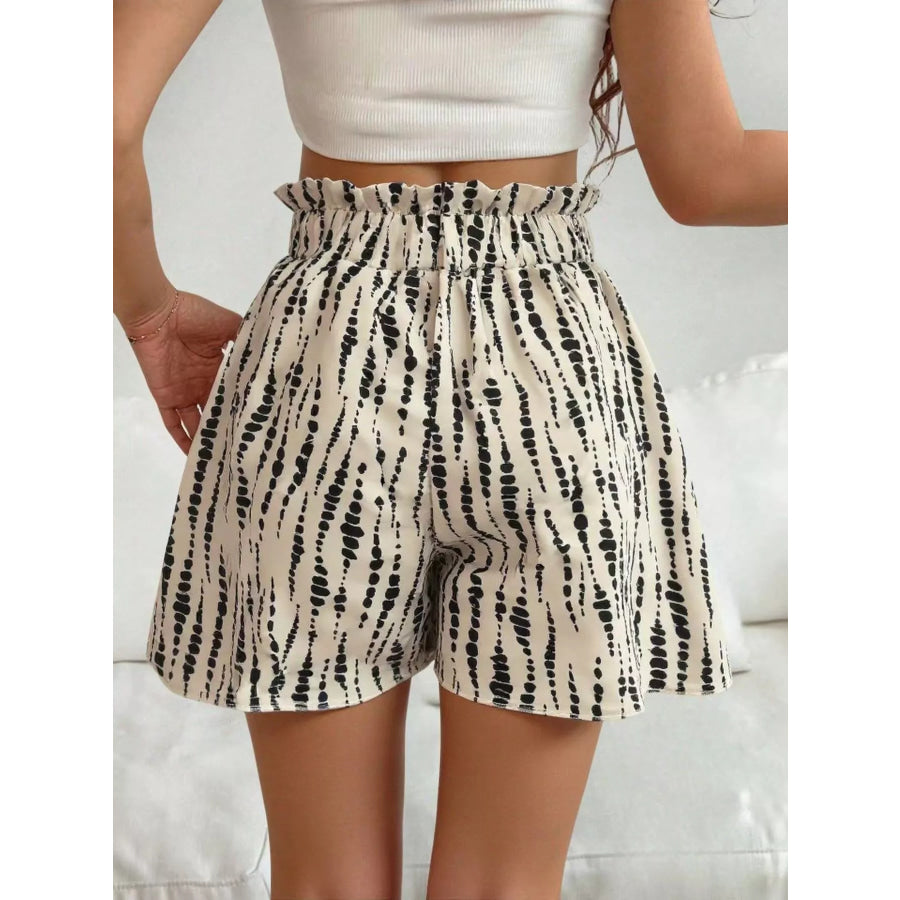 High-Waisted Leopard Print Shorts Apparel and Accessories