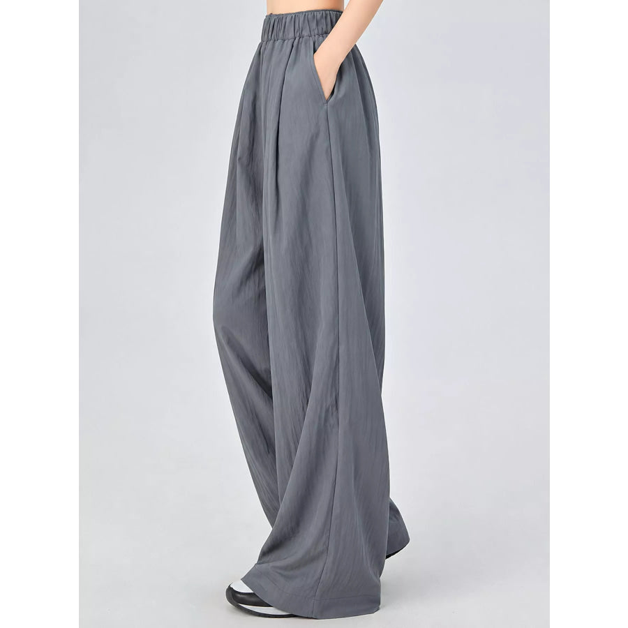 High-Waisted Loose Fit Wide-Leg Casual Pants Apparel and Accessories