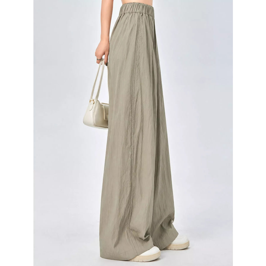 High-Waisted Loose Fit Wide-Leg Casual Pants Apparel and Accessories