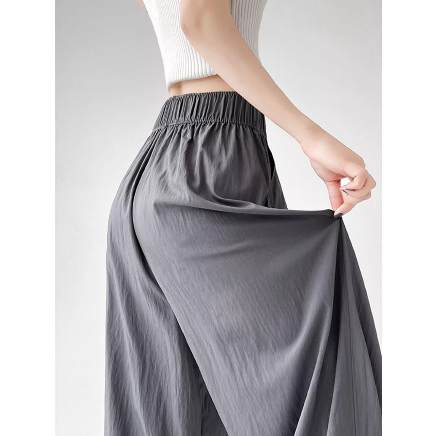 High-Waisted Loose Fit Wide-Leg Casual Pants Apparel and Accessories