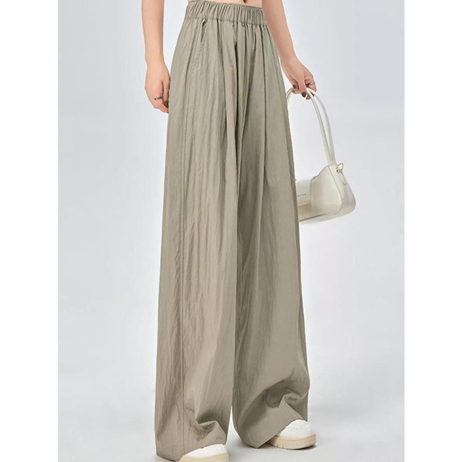 High-Waisted Loose Fit Wide-Leg Casual Pants Apparel and Accessories