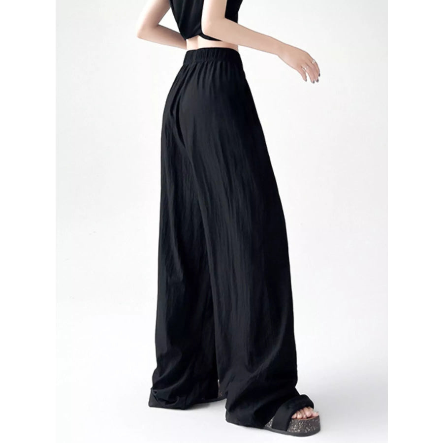 High-Waisted Loose Fit Wide-Leg Casual Pants Apparel and Accessories