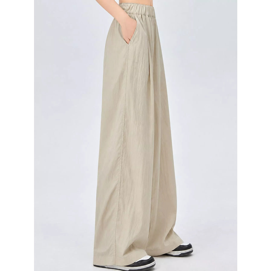 High-Waisted Loose Fit Wide-Leg Casual Pants Apparel and Accessories