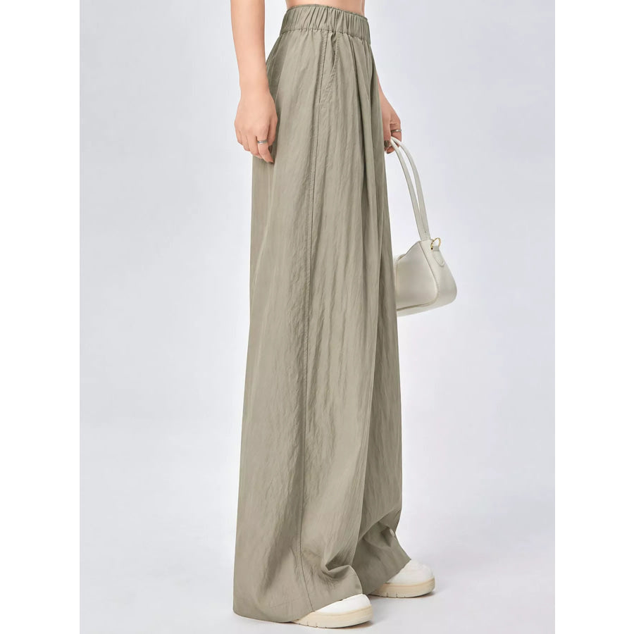 High-Waisted Loose Fit Wide-Leg Casual Pants Apparel and Accessories
