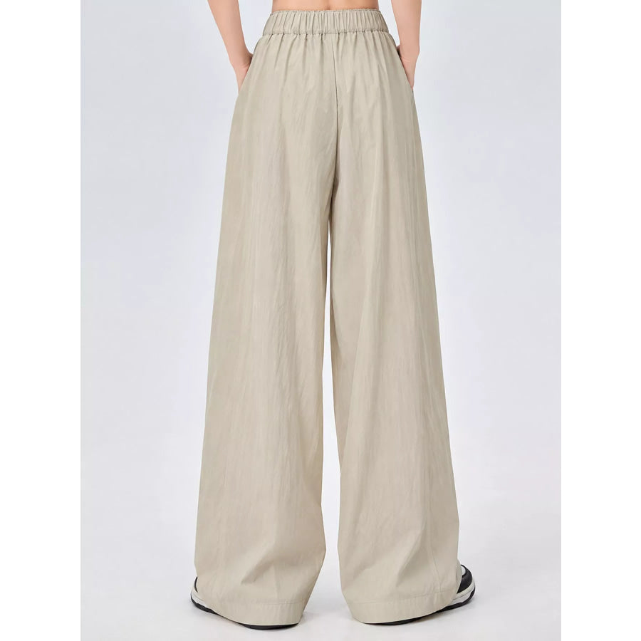 High-Waisted Loose Fit Wide-Leg Casual Pants Apparel and Accessories