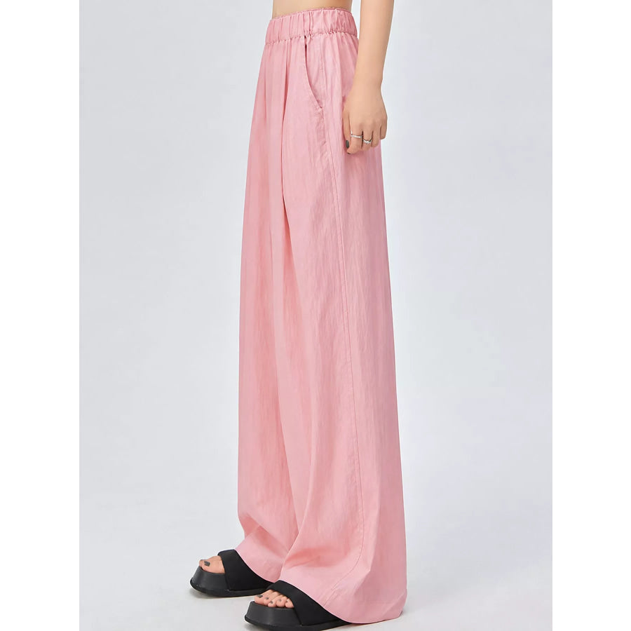 High-Waisted Loose Fit Wide-Leg Casual Pants Apparel and Accessories