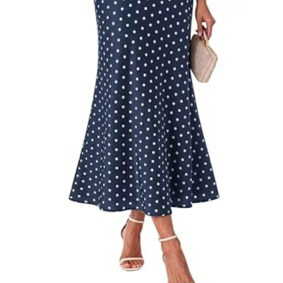 High-Waisted Mermaid Midi Skirt Apparel and Accessories