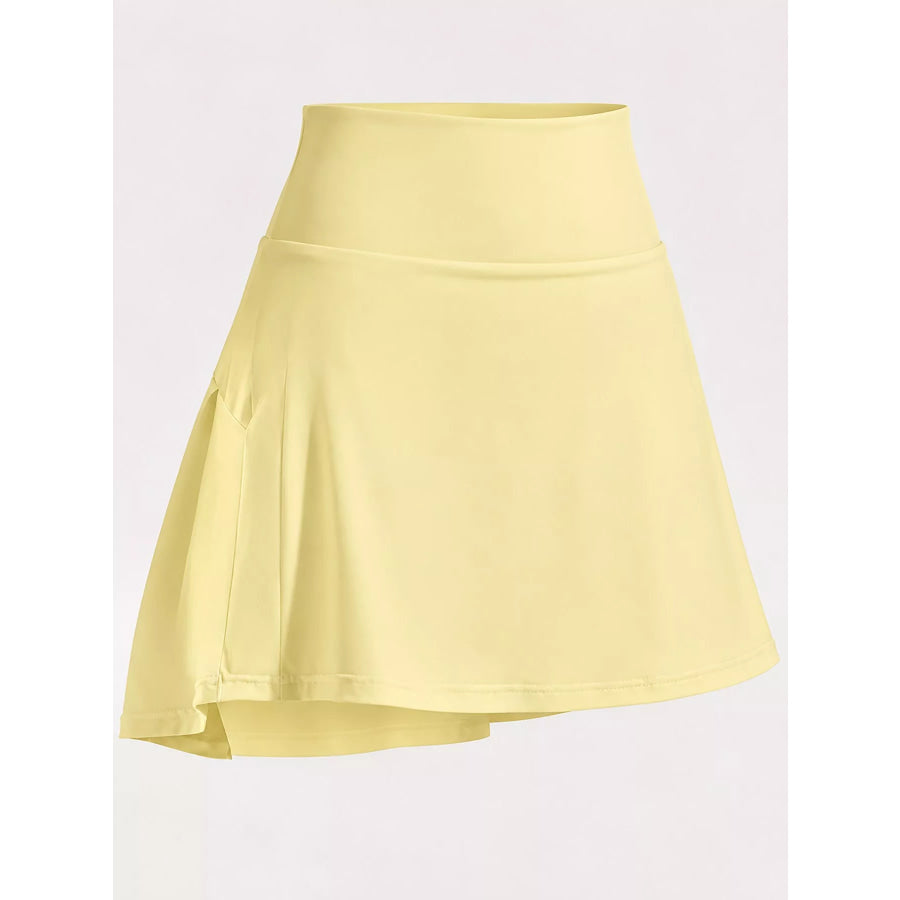 High-Waisted Pleated Active Skirt Apparel and Accessories