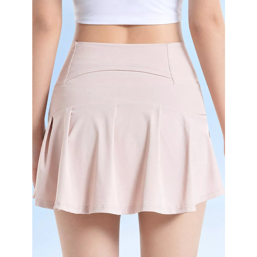 High-Waisted Pleated Active Skirt Apparel and Accessories