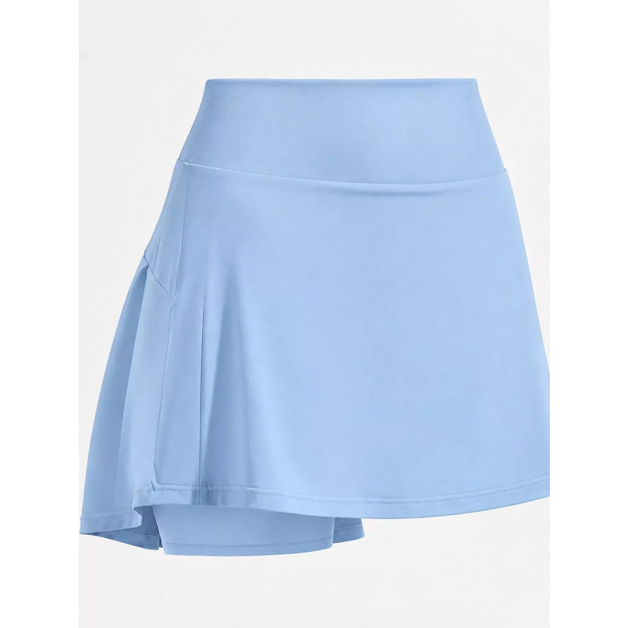 High-Waisted Pleated Active Skirt Apparel and Accessories