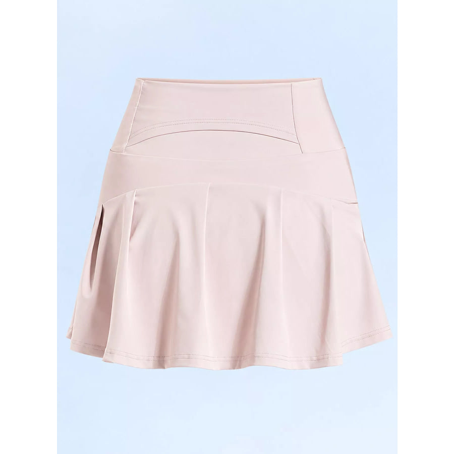 High-Waisted Pleated Active Skirt Apparel and Accessories