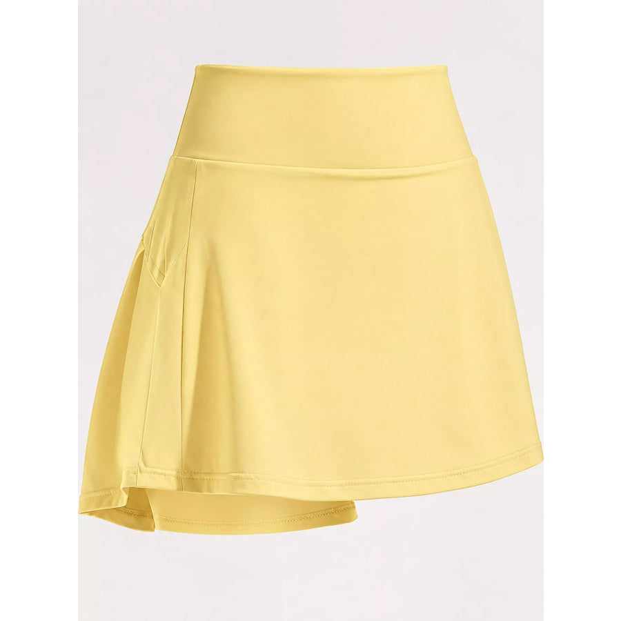 High-Waisted Pleated Active Skirt Apparel and Accessories