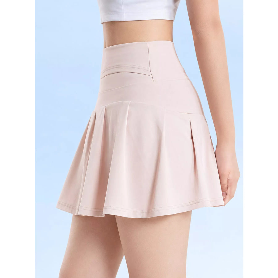 High-Waisted Pleated Active Skirt Apparel and Accessories