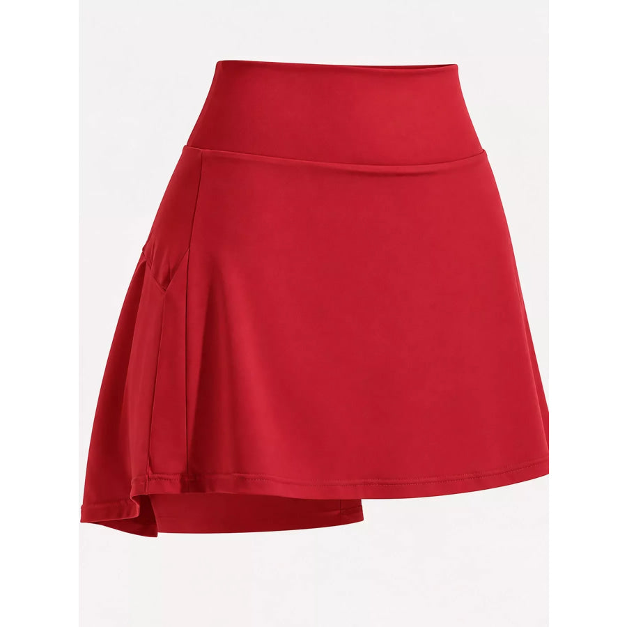 High-Waisted Pleated Active Skirt Apparel and Accessories