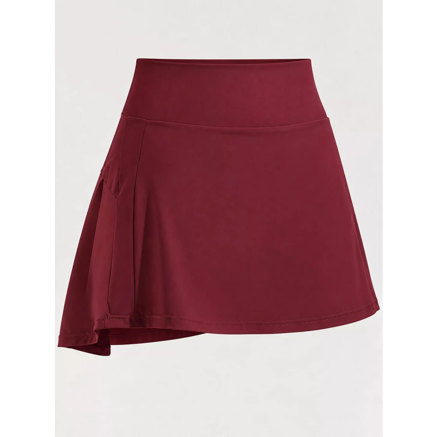 High-Waisted Pleated Active Skirt Apparel and Accessories